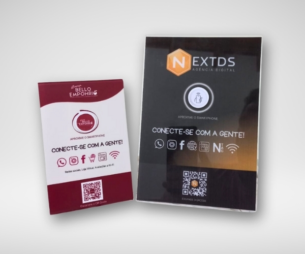 Displays e cartões NexTag com tecnologia de aproximação